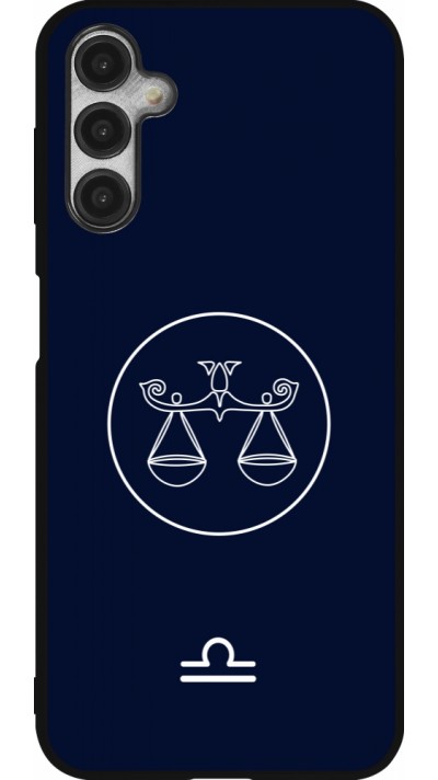 Coque Samsung Galaxy A14 5G - Silicone rigide noir Astrologie Balance