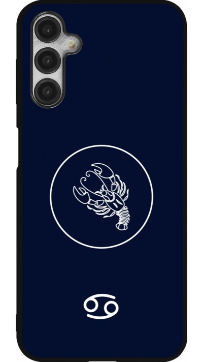 Coque Samsung Galaxy A14 5G - Silicone rigide noir Astrologie Cancer