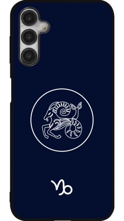 Coque Samsung Galaxy A14 5G - Silicone rigide noir Astrologie Capricorne