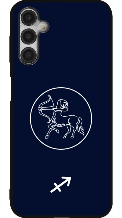 Coque Samsung Galaxy A14 5G - Silicone rigide noir Astrologie Sagittaire