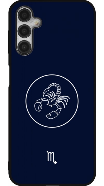 Coque Samsung Galaxy A14 5G - Silicone rigide noir Astrologie Scorpion