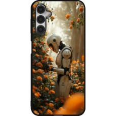 Coque Samsung Galaxy A14 5G - Silicone rigide noir Astronaut flowers 2025