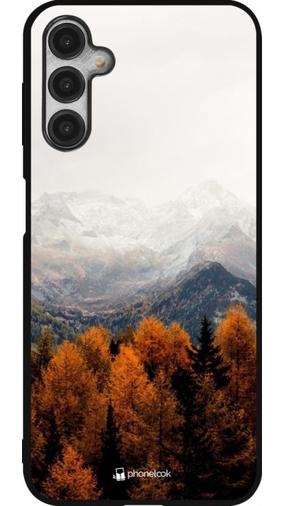 Coque Samsung Galaxy A14 5G - Silicone rigide noir Autumn 21 Forest Mountain