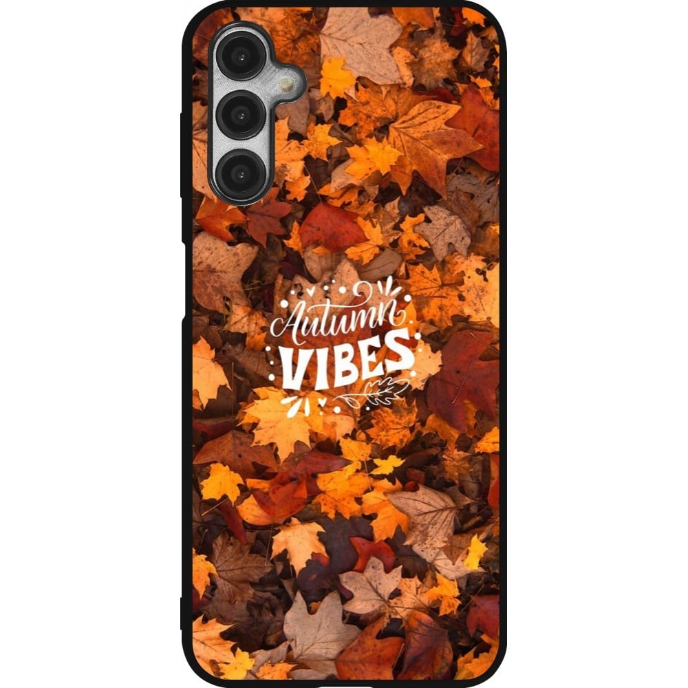 Coque Samsung Galaxy A14 5G - Silicone rigide noir Autumn 25 Autumn vibes