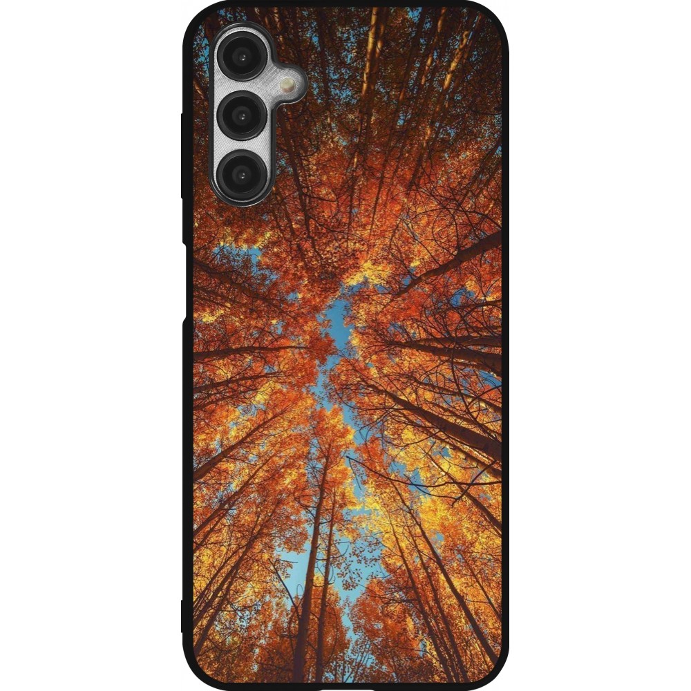 Coque Samsung Galaxy A14 5G - Silicone rigide noir Autumn 25 Trees