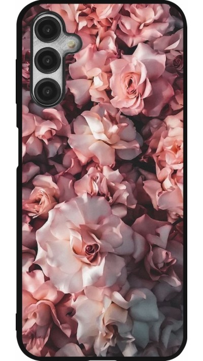 Samsung Galaxy A14 5G Case Hülle - Silikon schwarz Beautiful Roses
