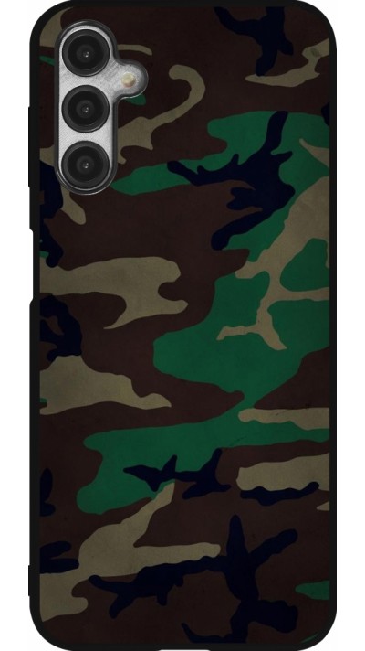 Samsung Galaxy A14 5G Case Hülle - Silikon schwarz Camouflage 3