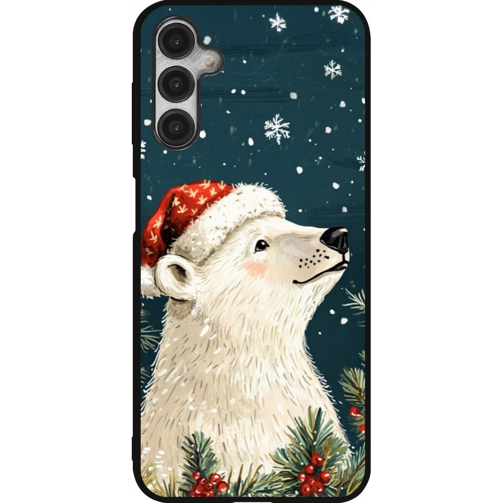 Coque Samsung Galaxy A14 5G - Silicone rigide noir Christmas 25 Bear