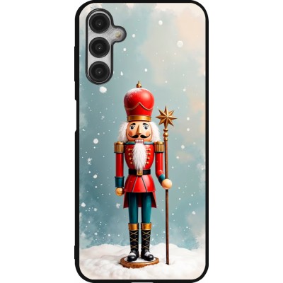 Coque Samsung Galaxy A14 5G - Silicone rigide noir Christmas 25 Nutcracker Snow