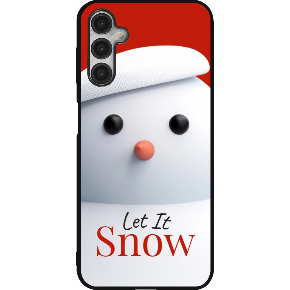 Samsung Galaxy A14 5G Case Hülle - Silikon schwarz Christmas 25 Xmas Snowman