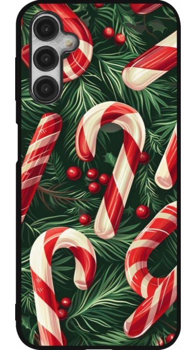 Coque Samsung Galaxy A14 5G - Silicone rigide noir Christmas 25 Xmas Stick