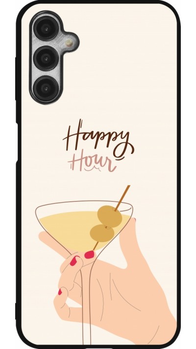 Samsung Galaxy A14 5G Case Hülle - Silikon schwarz Cocktail Happy Hour
