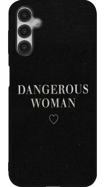 Coque Samsung Galaxy A14 5G - Silicone rigide noir Dangerous woman