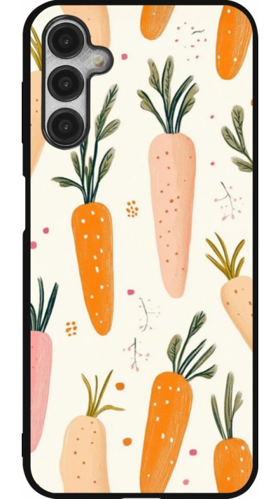 Samsung Galaxy A14 5G Case Hülle - Silikon schwarz Easter 2026 Illustration carrots
