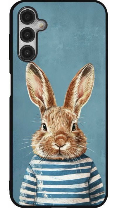 Samsung Galaxy A14 5G Case Hülle - Silikon schwarz Easter 2026 Rabbit navy