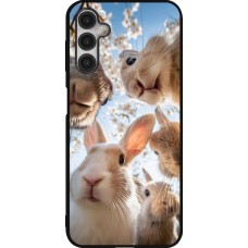 Samsung Galaxy A14 5G Case Hülle - Silikon schwarz Easter 2026 Rabbits