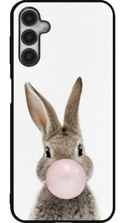 Coque Samsung Galaxy A14 5G - Silicone rigide noir Easter 2023 bubble gum bunny