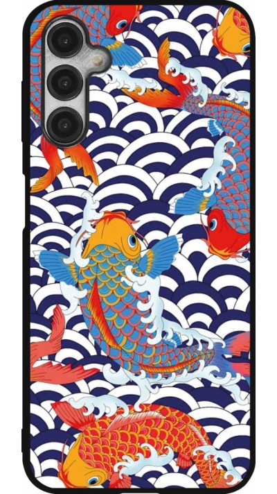 Coque Samsung Galaxy A14 5G - Silicone rigide noir Easter 2023 japanese fish