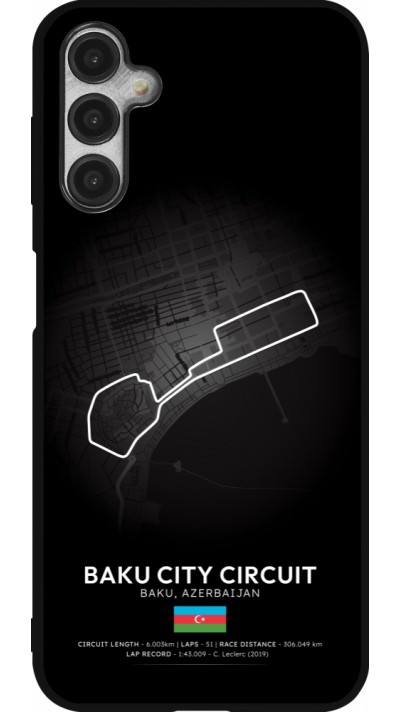 Coque Samsung Galaxy A14 5G - Silicone rigide noir F1 Track 2025 Azerbaijan