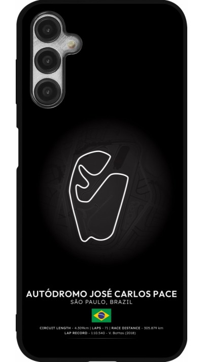 Coque Samsung Galaxy A14 5G - Silicone rigide noir F1 Track 2025 Brazil