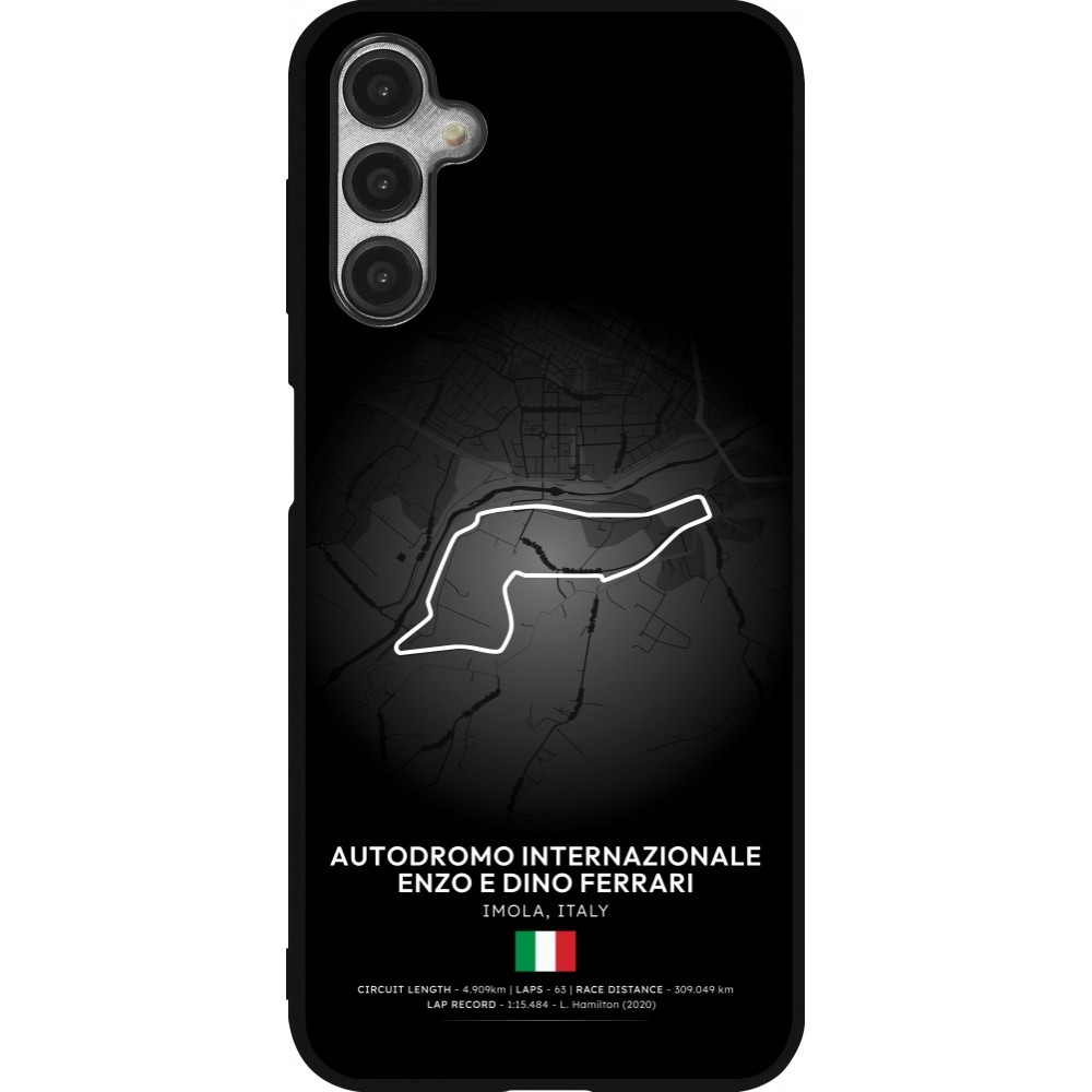 Coque Samsung Galaxy A14 5G - Silicone rigide noir F1 Track 2025 Emilia-Rogmana