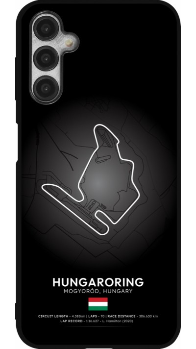 Coque Samsung Galaxy A14 5G - Silicone rigide noir F1 Track 2025 Hungary