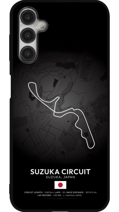 Coque Samsung Galaxy A14 5G - Silicone rigide noir F1 Track 2025 Japan