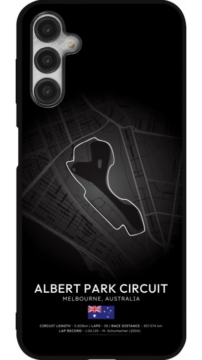 Coque Samsung Galaxy A14 5G - Silicone rigide noir F1 Track 2025 Melbourne