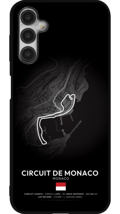 Coque Samsung Galaxy A14 5G - Silicone rigide noir F1 Track 2025 Monaco