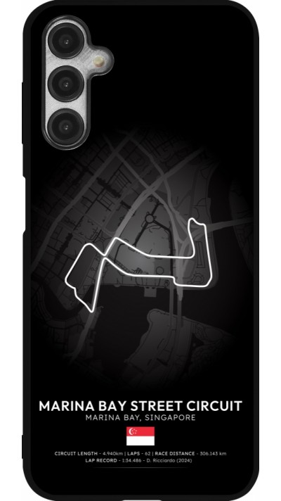Coque Samsung Galaxy A14 5G - Silicone rigide noir F1 Track 2025 Singapore