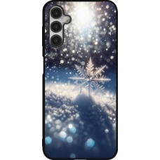Samsung Galaxy A14 5G Case Hülle - Silikon schwarz Schneeflocke Solar Glanz