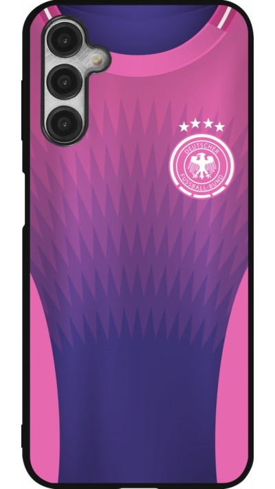 Coque Samsung Galaxy A14 5G - Silicone rigide noir Maillot de football Allemagne Extérieur personnalisable