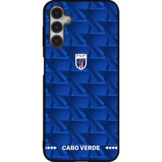 Coque Samsung Galaxy A14 5G - Silicone rigide noir Maillot de football Cap-Vert 2026 personnalisable