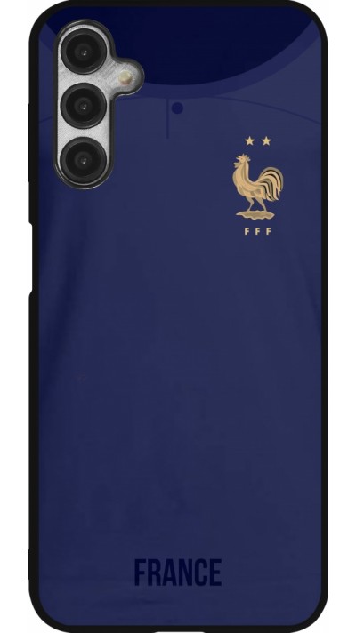 Coque Samsung Galaxy A14 5G - Silicone rigide noir Maillot de football France 2022 personnalisable