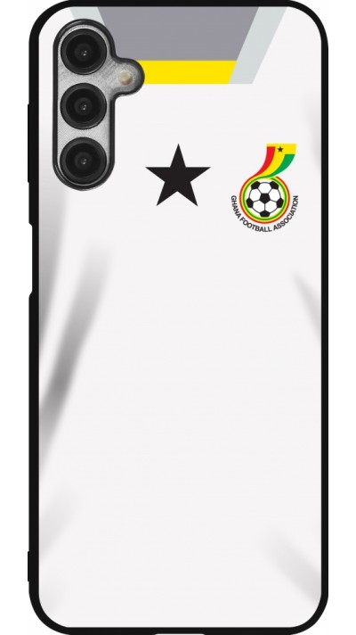 Coque Samsung Galaxy A14 5G - Silicone rigide noir Maillot de football Ghana 2022 personnalisable