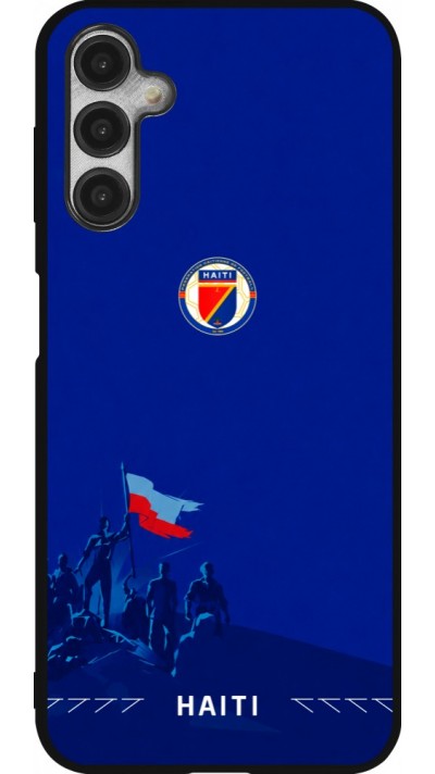 Samsung Galaxy A14 5G Case Hülle - Silikon schwarz Haiti 2026 personalisierbares Fussballtrikot