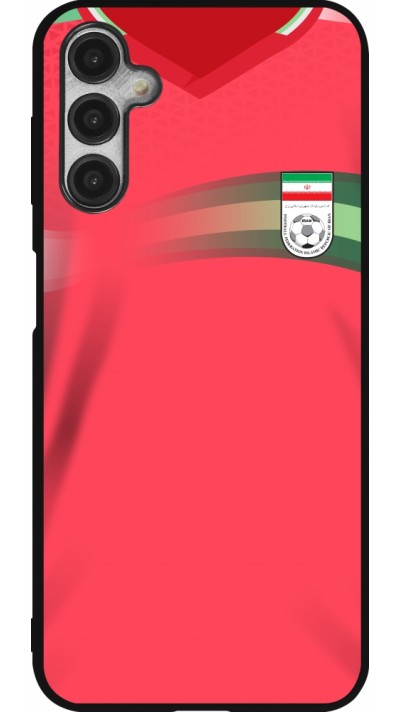Coque Samsung Galaxy A14 5G - Silicone rigide noir Maillot de football Iran 2022 personnalisable