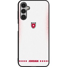 Coque Samsung Galaxy A14 5G - Silicone rigide noir Maillot de football Jordanie 2026 personnalisable