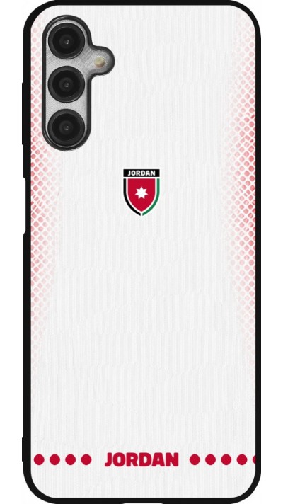 Samsung Galaxy A14 5G Case Hülle - Silikon schwarz Jordanien 2026 personalisierbares Fussballtrikot