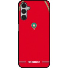 Coque Samsung Galaxy A14 5G - Silicone rigide noir Maillot de football Maroc 2026 personnalisable