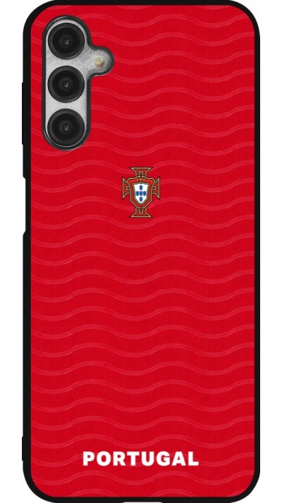 Samsung Galaxy A14 5G Case Hülle - Silikon schwarz Portugal 2026 personalisierbares Fussballtrikot