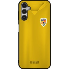 Coque Samsung Galaxy A14 5G - Silicone rigide noir Maillot de football Roumanie
