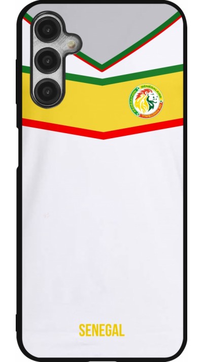 Coque Samsung Galaxy A14 5G - Silicone rigide noir Maillot de football Senegal 2022 personnalisable