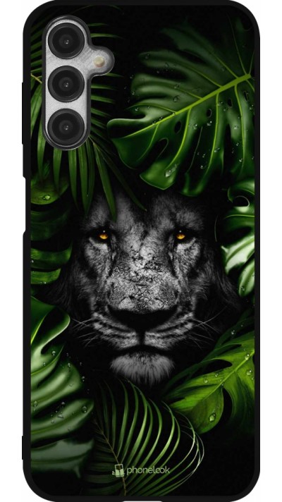 Coque Samsung Galaxy A14 5G - Silicone rigide noir Forest Lion