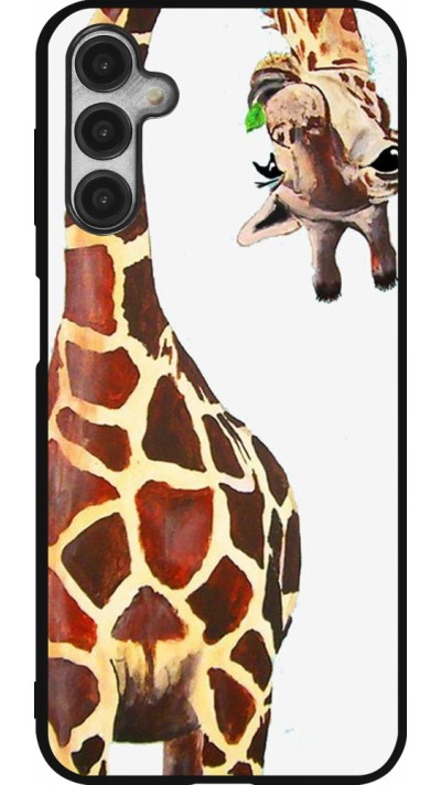 Coque Samsung Galaxy A14 5G - Silicone rigide noir Giraffe Fit