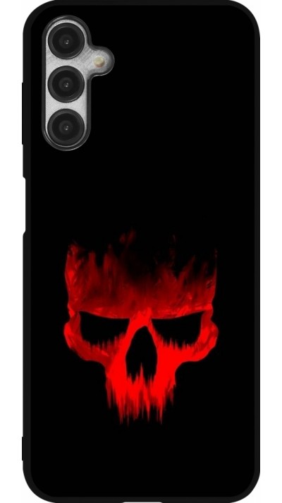 Samsung Galaxy A14 5G Case Hülle - Silikon schwarz Halloween 2023 scary skull