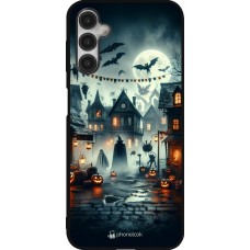 Samsung Galaxy A14 5G Case Hülle - Silikon schwarz Halloween Spukstadt