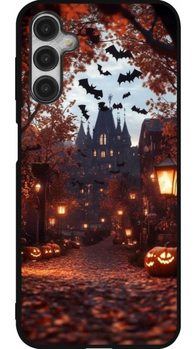 Samsung Galaxy A14 5G Case Hülle - Silikon schwarz Halloween 2025 Haunted house