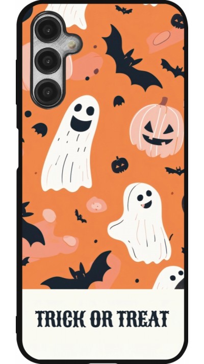 Samsung Galaxy A14 5G Case Hülle - Silikon schwarz Halloween 2025 Trick treat
