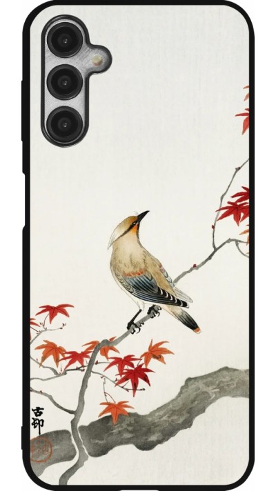 Samsung Galaxy A14 5G Case Hülle - Silikon schwarz Japanese Bird